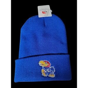 KU Kansas Jayhawks Logofit Cuffed Knit Beanie